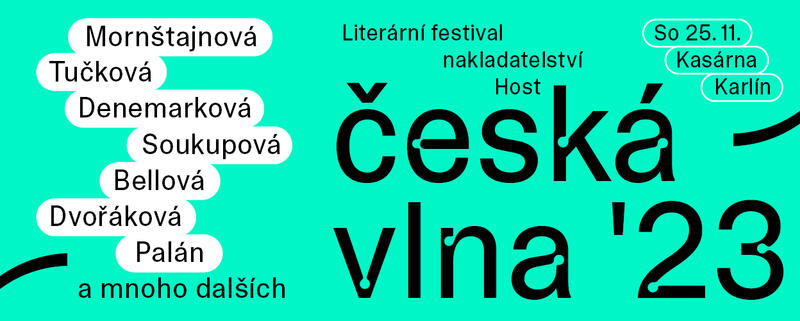 Česká vlna ’23 — literární festival nakladatelství Host