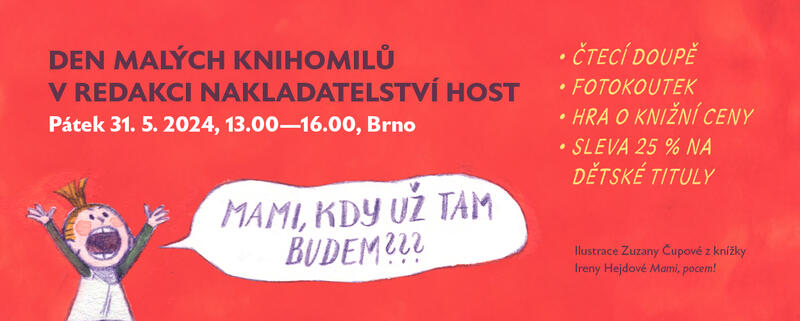 Den malých knihomilů v redakci nakladatelství Host