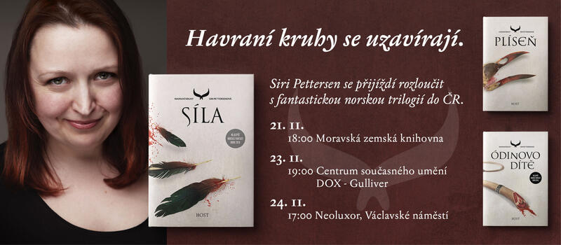 Siri Pettersenová navštíví v listopadu Českou republiku